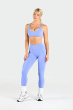 Front View of Periwinkle Tempo Scrunch Butt Leggings