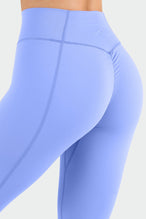 Back View of Periwinkle Tempo Scrunch Butt Leggings