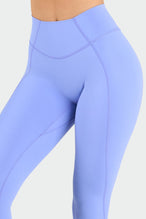 Front View of Periwinkle Tempo Scrunch Butt Leggings