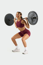 Front View of Dark Cherry Tempo Side Pocket Shorts