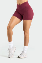 Front View of Dark Cherry Tempo Side Pocket Shorts