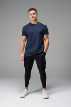 Front View Of TLF Swole Tee in Blue