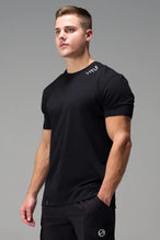 Front View Of TLF Swole Tee in Black