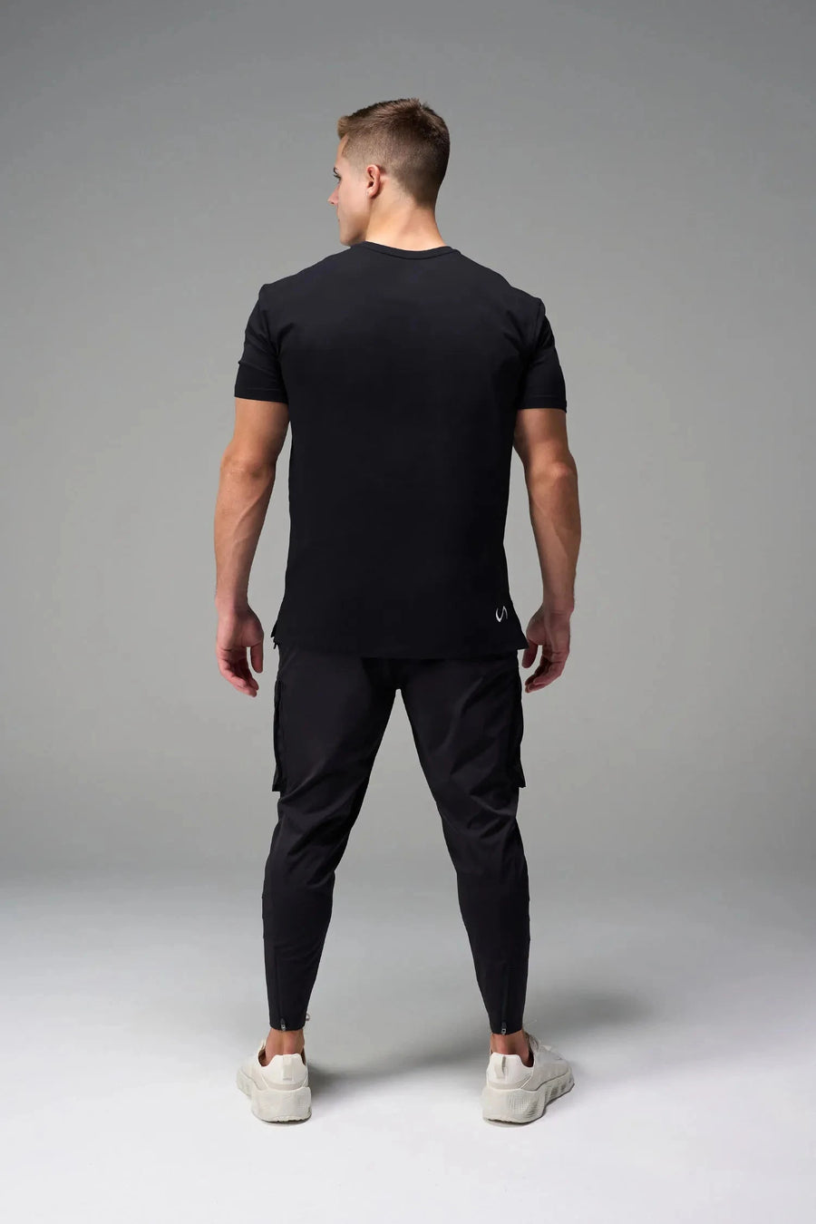 Front View Of TLF Swole Tee in Black