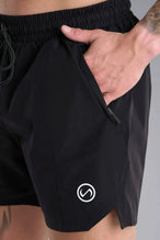 Front View of Black  Train Element 5 Inch Short