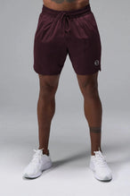 Front View of Maroon  Train Element 7 Inch Short