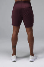 Back View of Maroon  Train Element 7 Inch Short