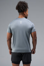 Back View of Quiet Shade TLF Infi-Dry Swole Tee, crafted with our custom swole fit and utilizing our infi-dry fabric technology 