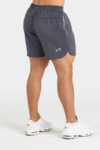 Back View of Charcoal Train Like a Freak 5 Inch Mesh Shorts
