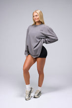 Front View of Quiet Shade TLF Unisex Arc Dura Cotton Oversized Long Sleeve, durable, breathable long sleeve shirt for gym or casual wear
