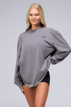 Front View of Quiet Shade TLF Unisex Arc Dura Cotton Oversized Long Sleeve, durable, breathable long sleeve shirt for gym or casual wear