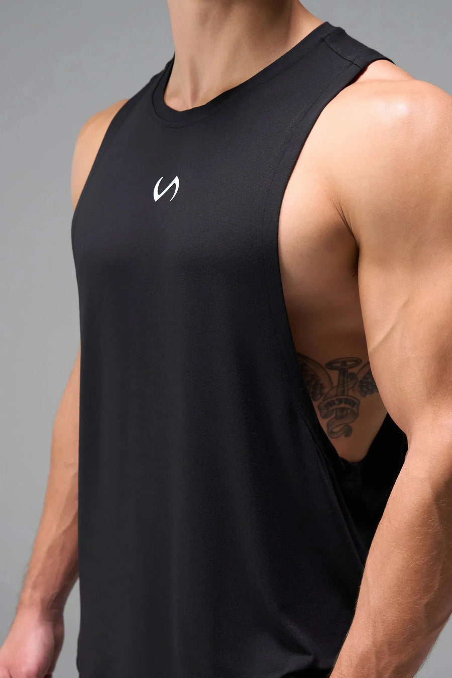 Front View of White Vital Air-Flex Drop Arm Tank
