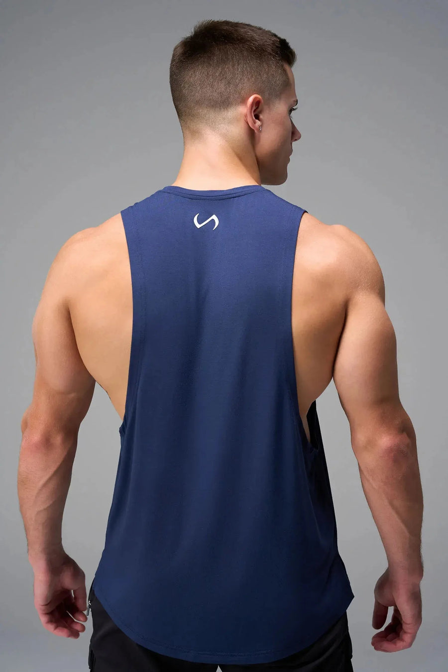 Back View of Blue Vital Air-Flex Drop Arm Tank