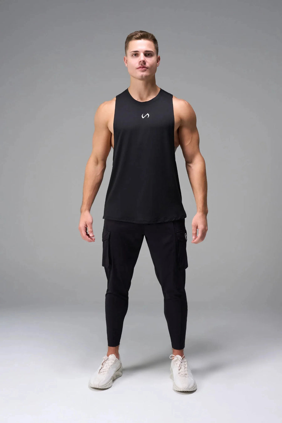 Front View of White Vital Air-Flex Drop Arm Tank