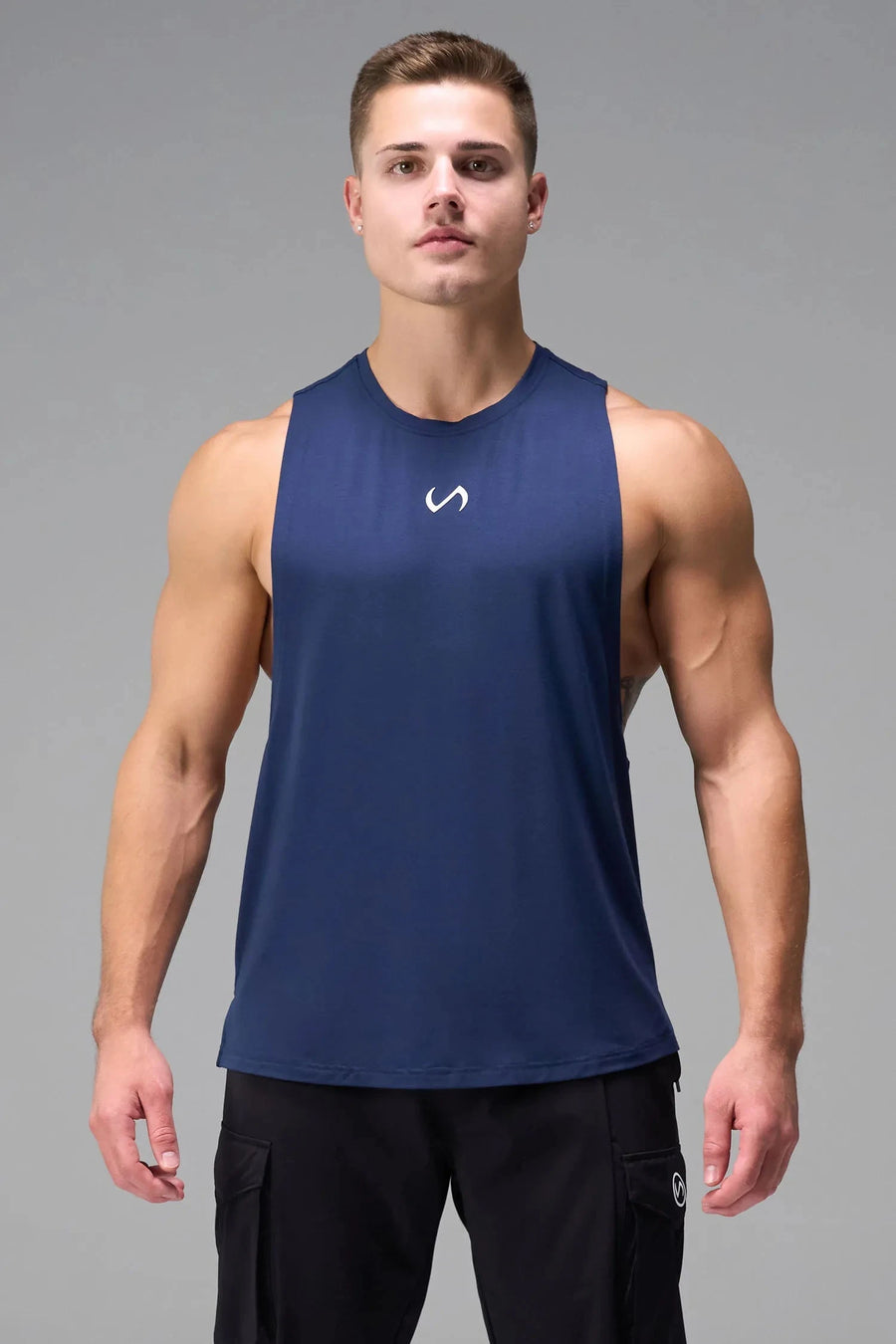 Front View of Blue Vital Air-Flex Drop Arm Tank
