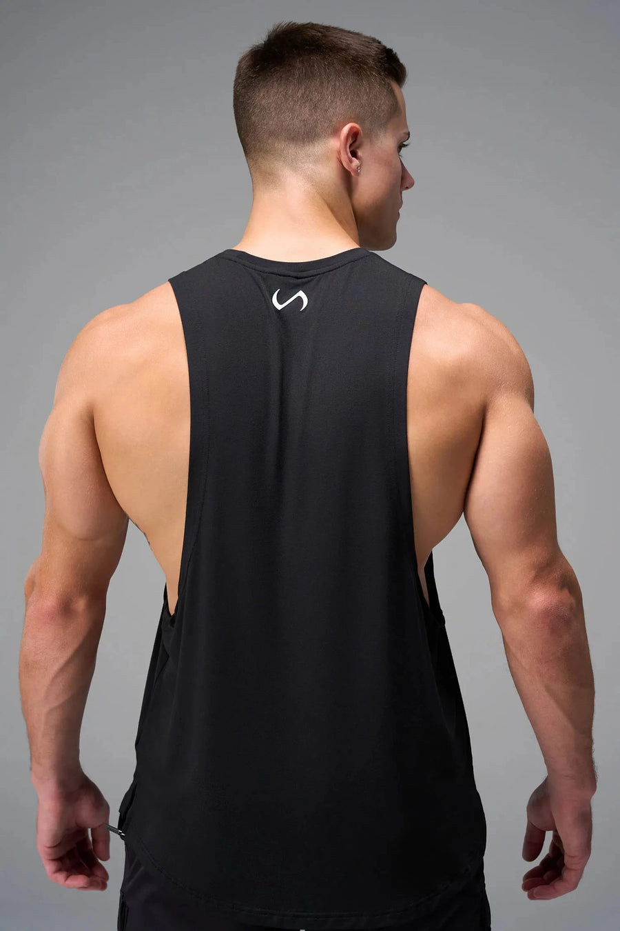 Back View of White Vital Air-Flex Drop Arm Tank