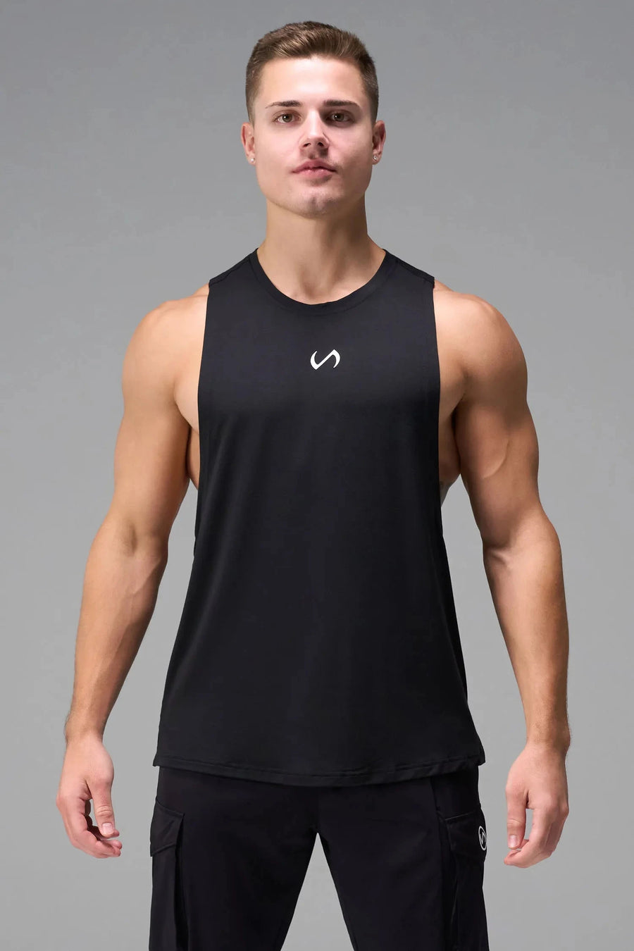 Front View of White Vital Air-Flex Drop Arm Tank