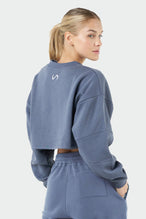 TLF Chill Fleece Oversized Crop Sweatshirt - Womens Oversized Sweatshirt – Gray - 2