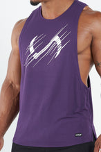 TLF Lift Drop Arm Bamboo Tank Top - Mens Dropped Arm Tanks - Purple 4