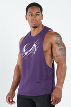 TLF Lift Drop Arm Bamboo Tank Top - Mens Dropped Arm Tanks - Purple 1