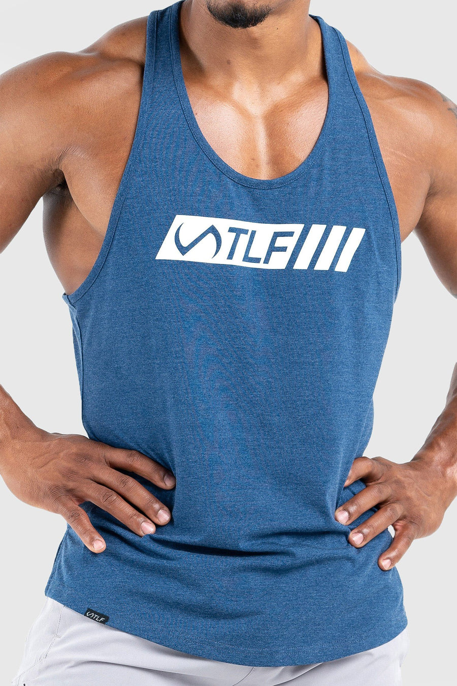 TLF Motion Stringer Tank Blue Heather 2