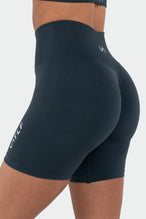 TLF Sculpt Seamless Scrunch Butt Shorts - Blue – Black – Gray  - 1