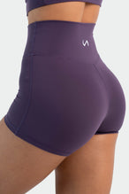 Back Image of Tempo 4" Workout Shorts Dark Grape