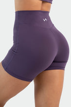Back Image of Tempo 6" Workout Shorts Dark Grape