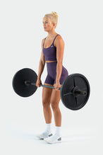 Full Model Image of Tempo 6" Workout Shorts Dark Grape