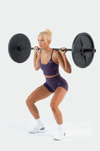 Full Model Image of Tempo Multi-Back Strap Sports Bra Dark Grape