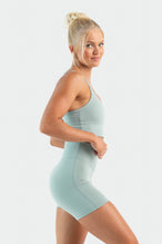 Full Model Image of Tempo Multi-Back Strap Sports Bra Sage Green