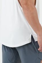 Vital Air-Flex TLF Drop Arm Tank - Drop Armhole Tank Top Mens - White - 4